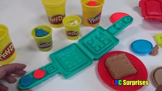 Best Color Learning Video With PLAY-DOH Breakfast Maker Pretend Play Toy Foods Fun for Kids