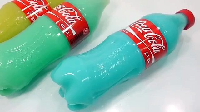 Color Coca Cola Milk Gummy Pudding DIY Learn Colors Jelly Slime High Heel
