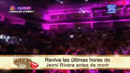 Reviva las últimas horas de Jenni Rivera antes de morir
