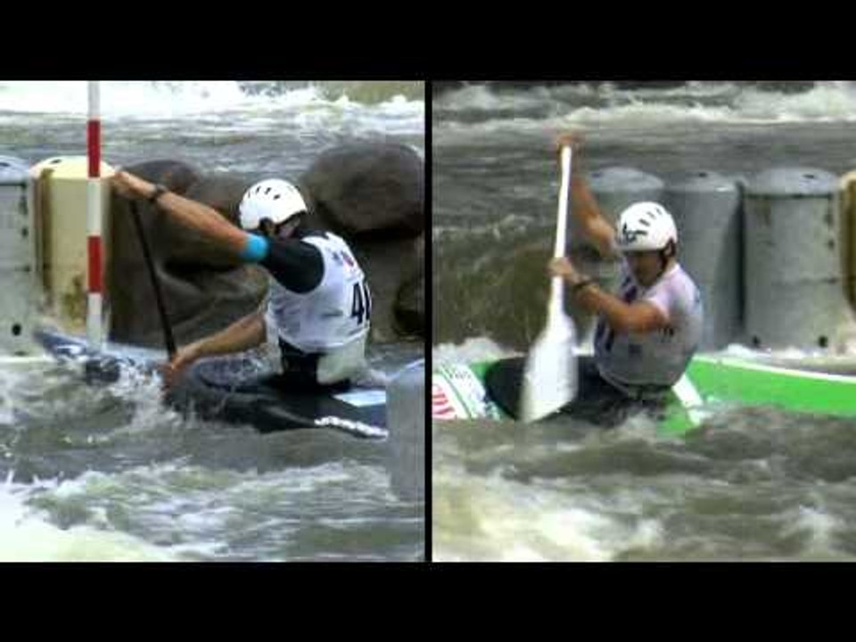 Day 2 Split Screens - 2012 Australian Open Canoe Slalom