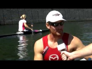 Dober Jorens, 2nd in the Semis at the World Cup Canoe Sprint