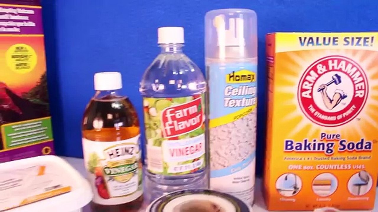 DIY VOLCANO ERUPTION with Lava Making Dinosaur Volcano Science Kit Volcanoes Videos for Kids