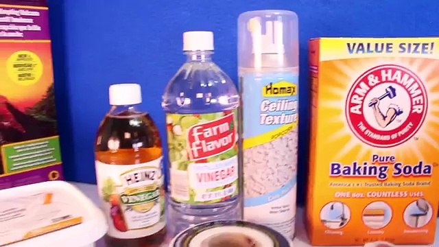 DIY VOLCANO ERUPTION with Lava Making Dinosaur Volcano Science Kit Volcanoes Videos for Kids