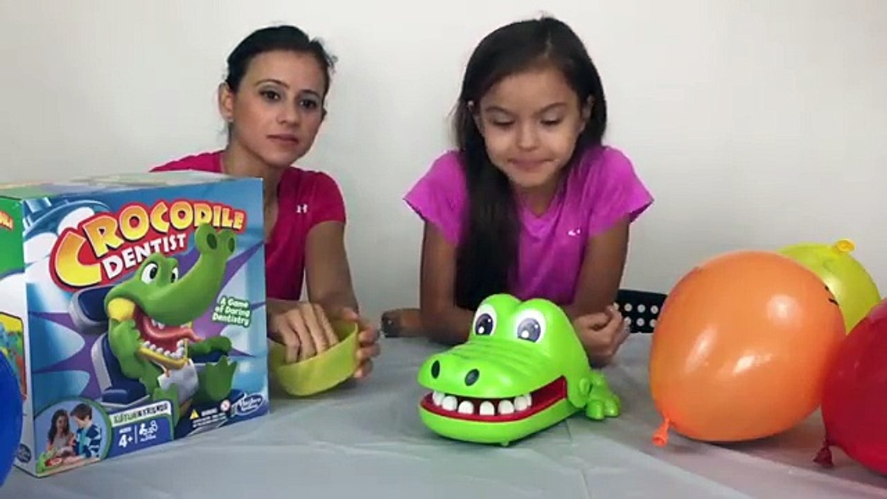 DESAFIO DO CROCODILO DENTISTA Com BALÃO SURPRESA