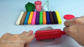 Playdough Modelling Clay with Vegetable Molds Fun for Kids