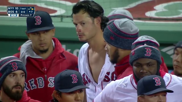 Benches clear twice between Yankees, Red Sox