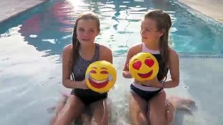 Pool Emoji Challenge ~ Jacy and Kacy