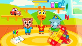 Детский сад c Животными Развивающие игры для детей обучающий игровой Мультфильм