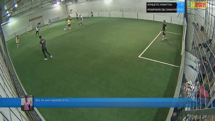 But de jean-baptiste (0-2) - ATHLETIC KINIKTOU Vs POMPIERS DE CHAUVIGNY - 12/04/18 20:00 - LIGUE 2