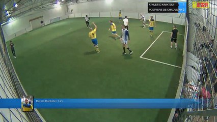 But de Baptiste (1-2) - ATHLETIC KINIKTOU Vs POMPIERS DE CHAUVIGNY - 12/04/18 20:00 - LIGUE 2