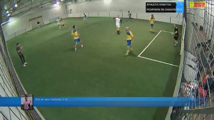 But de jean-baptiste (1-4) - ATHLETIC KINIKTOU Vs POMPIERS DE CHAUVIGNY - 12/04/18 20:00 - LIGUE 2