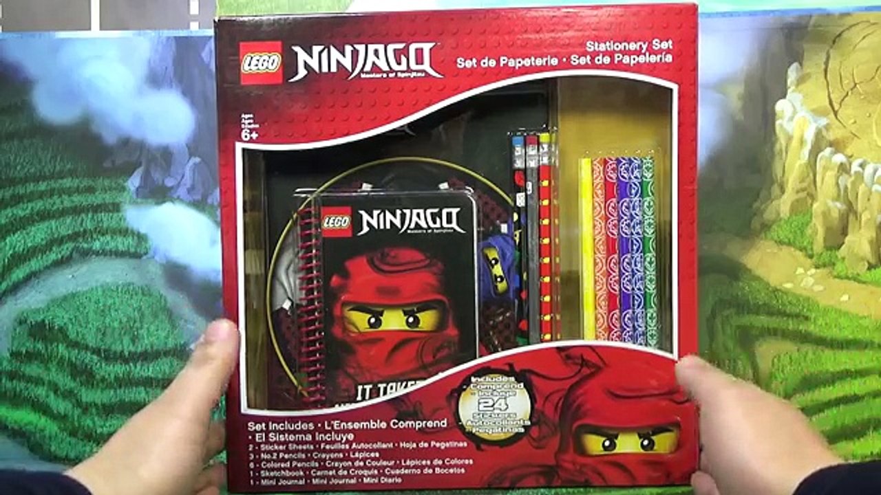 레고 닌자고 문구세트 51441 공책,연필,색연필,스티커 학용품 리뷰 Lego ninjago stationery set