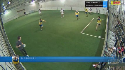 But de Baptiste (2-4) - ATHLETIC KINIKTOU Vs POMPIERS DE CHAUVIGNY - 12/04/18 20:00 - LIGUE 2