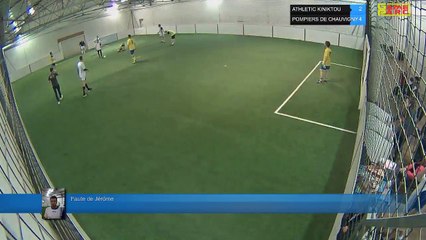 Faute de Jérôme  - ATHLETIC KINIKTOU Vs POMPIERS DE CHAUVIGNY - 12/04/18 20:00 - LIGUE 2