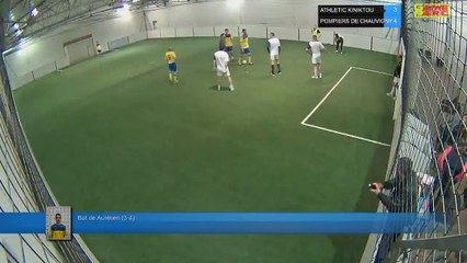 But de Aurélien  (3-4) - ATHLETIC KINIKTOU Vs POMPIERS DE CHAUVIGNY - 12/04/18 20:00 - LIGUE 2
