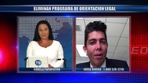 Eliminan programa de orientación legal para inmigrantes.