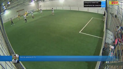 But de antoine (5-11) - ATHLETIC KINIKTOU Vs POMPIERS DE CHAUVIGNY - 12/04/18 20:00 - LIGUE 2
