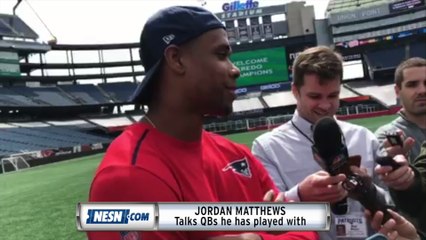 Funny moments from Jordan Matthews' first availability with Patriots