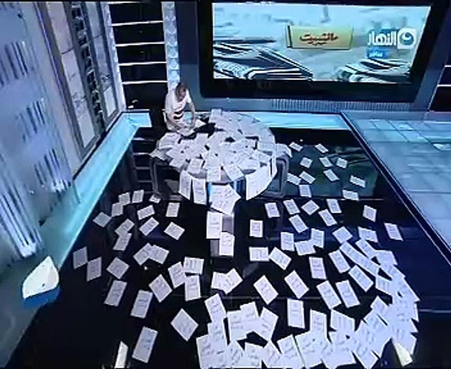 جابر القرموطى يفترش الأستوديو بـ أين الكيماوى فى سوريا