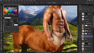 PHOTOMANIPULATION Speed Art - Land of Centaur (Photoshop CS6)