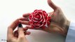 Цветок из ленты / Зажим с Цветком Канзаши, МК / DIY Kanzashi Flower Hairclip