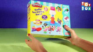 Play Doh Softy Ice Cream Swirl | Children Toys | Clay Modeling | How to make play doh food
