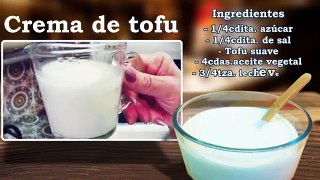 Crema de tofu - Cocina Vegan Fácil