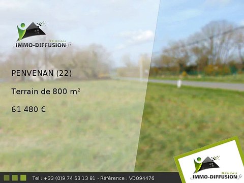Terrain A vendre Penvenan 800m2