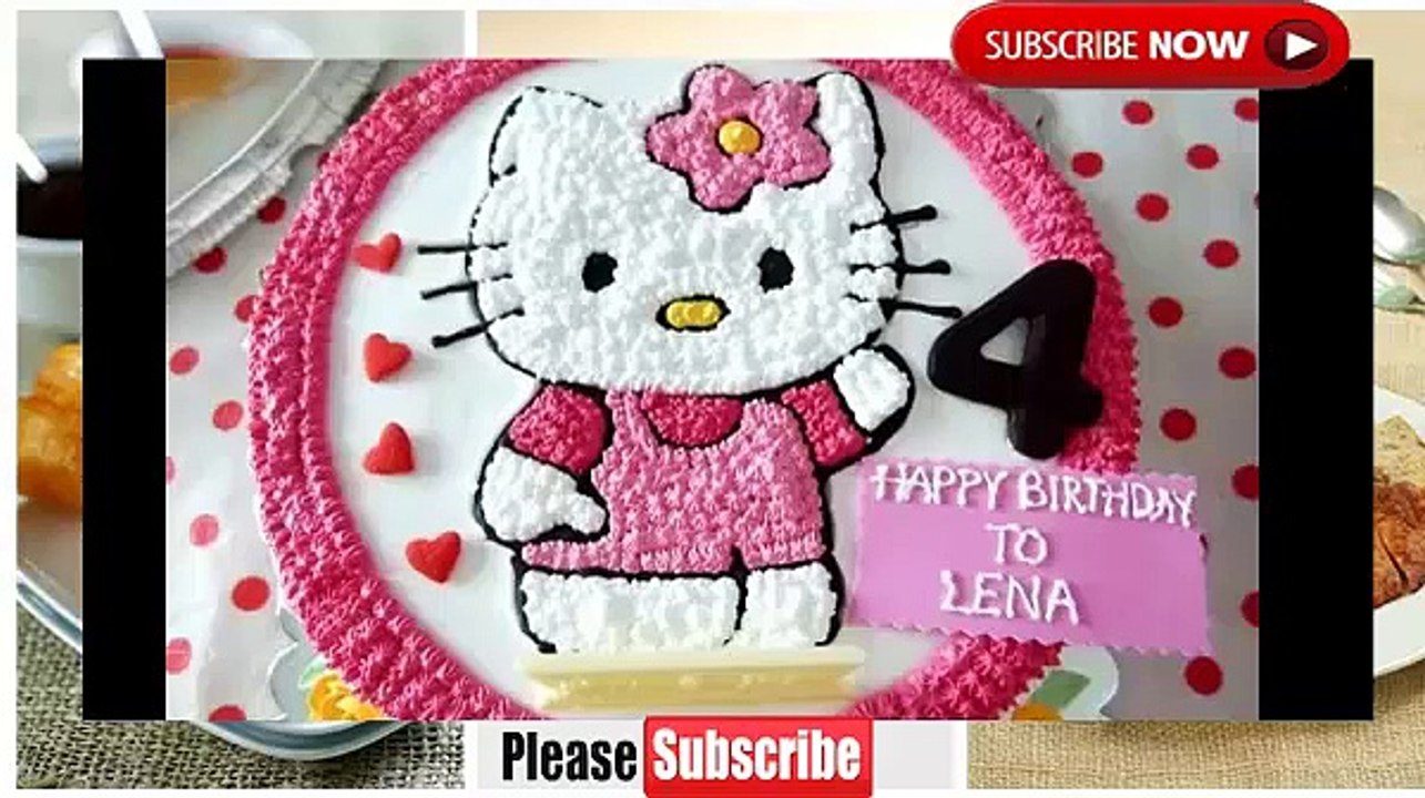 Hướng dẫn cách làm bánh kem sinh nhật hình hello kitty đẹp
