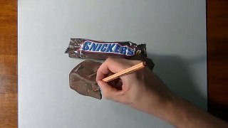 How to draw a Snickers bar