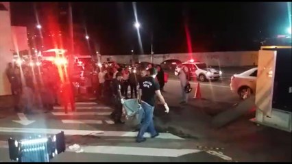 Tiros,  pânico e morte na Avenida Vitória