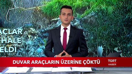 Duvar Araçların Üzerine Çöktü