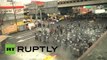 Violentos choques entre encapuchados y la Policía cerca del aeropuerto de México D.F.