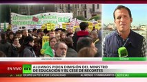 Decenas de marchas recorren España contra los recortes en educación