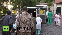 Ucrania: Un hospital, afectado por los bombardeos con mortero en el centro de Donetsk