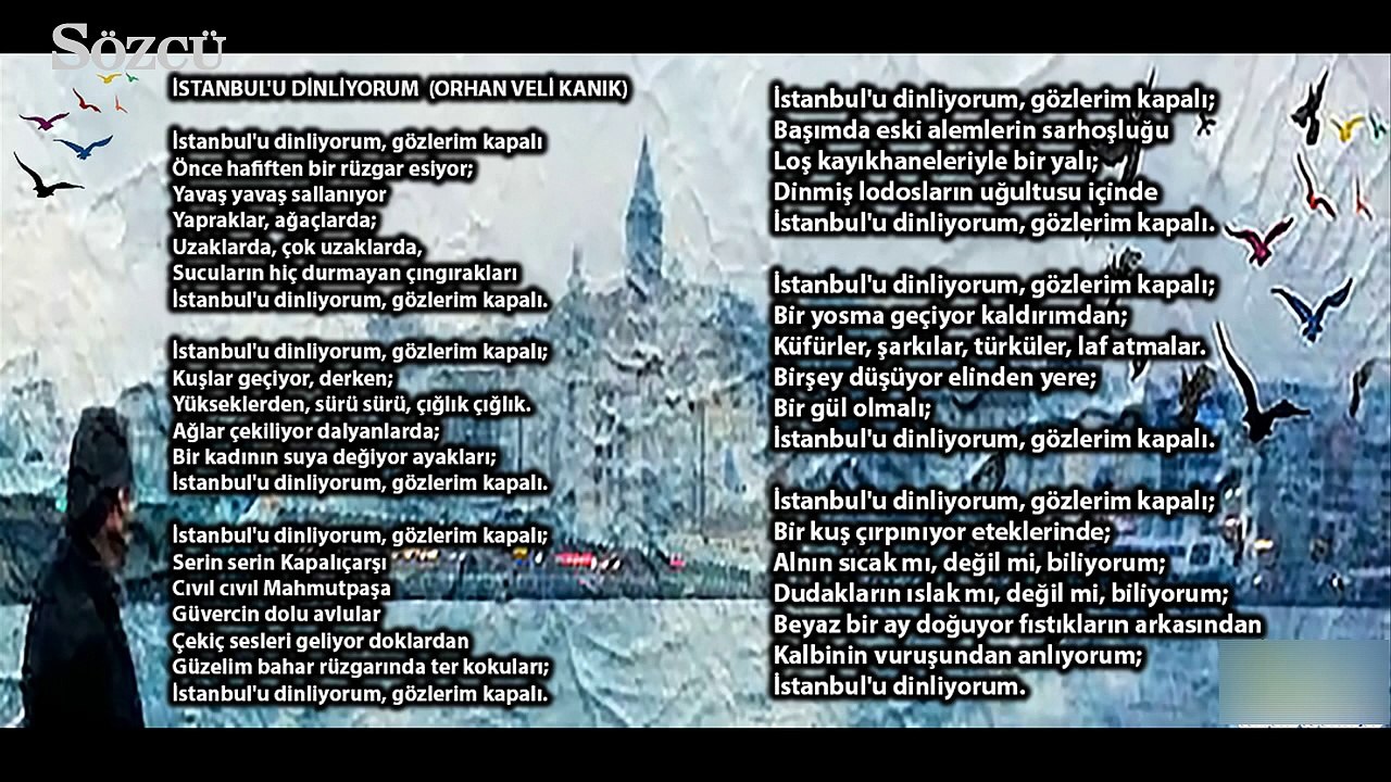 İstanbul'u dinliyorum - Orhan Veli kanık