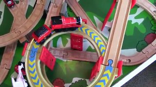Thomas and Friends Wooden Play Table James and New James Playtime | Playing with Trains