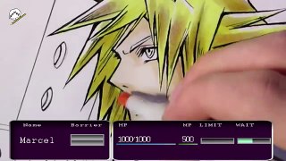 ✎ How to draw Cloud Strife