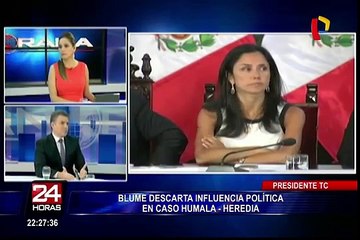 Presidente del TC descarta influencia política en caso Humala-Heredia