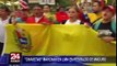 “Chavistas” marchan en Lima en respaldo de Nicolás Maduro