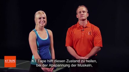 KT Tape Wadenschmerzen Schmerzen in der Wade selbst tapen auf Deutsch
