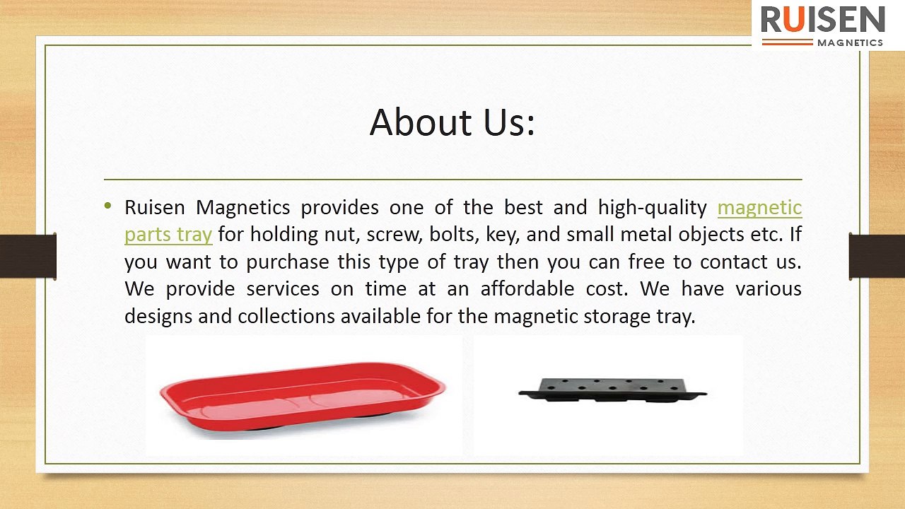 Find the Magnetic Parts Tray