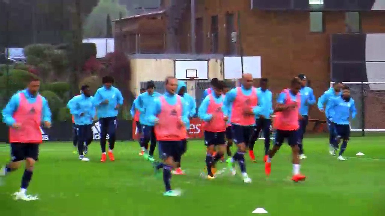 L'entraînement des Olympiens hier à la Commanderie sous la pluie