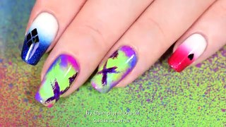 Suicide Squad Nail Art Tutorial coz IM BORED PLAY WITH ME