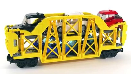 LEGO train Car Carrier - custom MOC