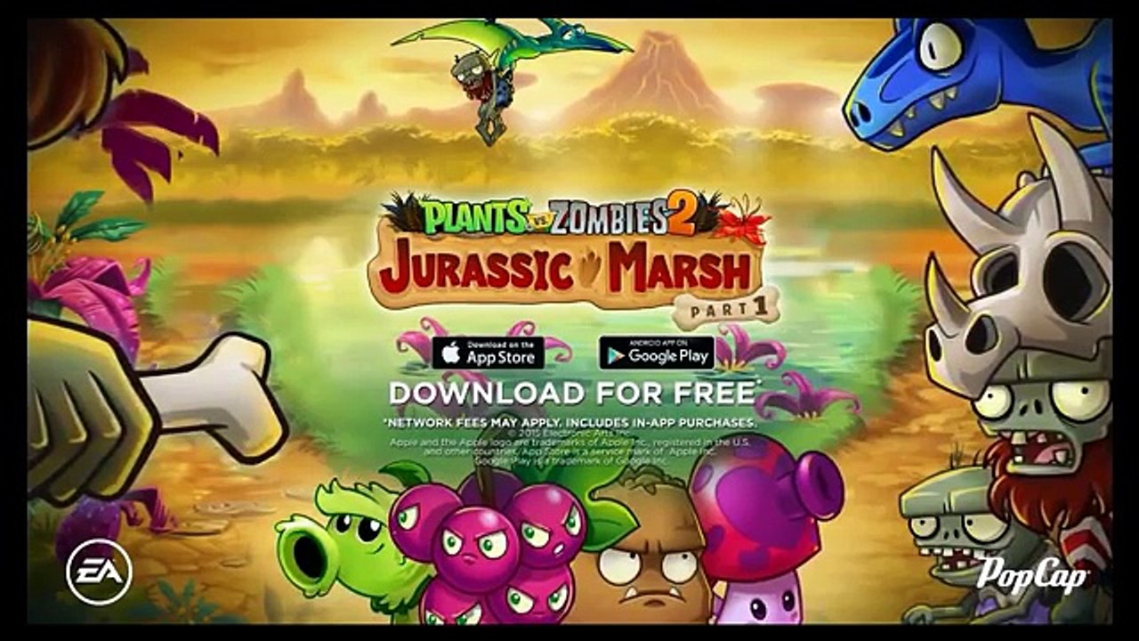 Plants Vs Zombies 2 Pantano del Jurásico Tráiler Del Mundo 10 Primera Parte