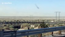 Drivers warned of poor conditions as high winds cause dust storm in western US