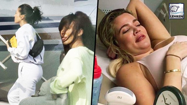Kim Kardashian & Kourtney Kardashian Rushes Home After Khloe Gives Birth