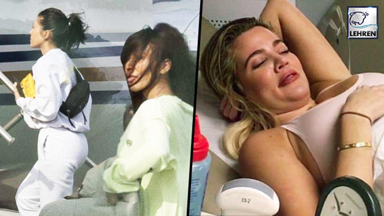 Kim Kardashian & Kourtney Kardashian Rushes Home After Khloe Gives Birth