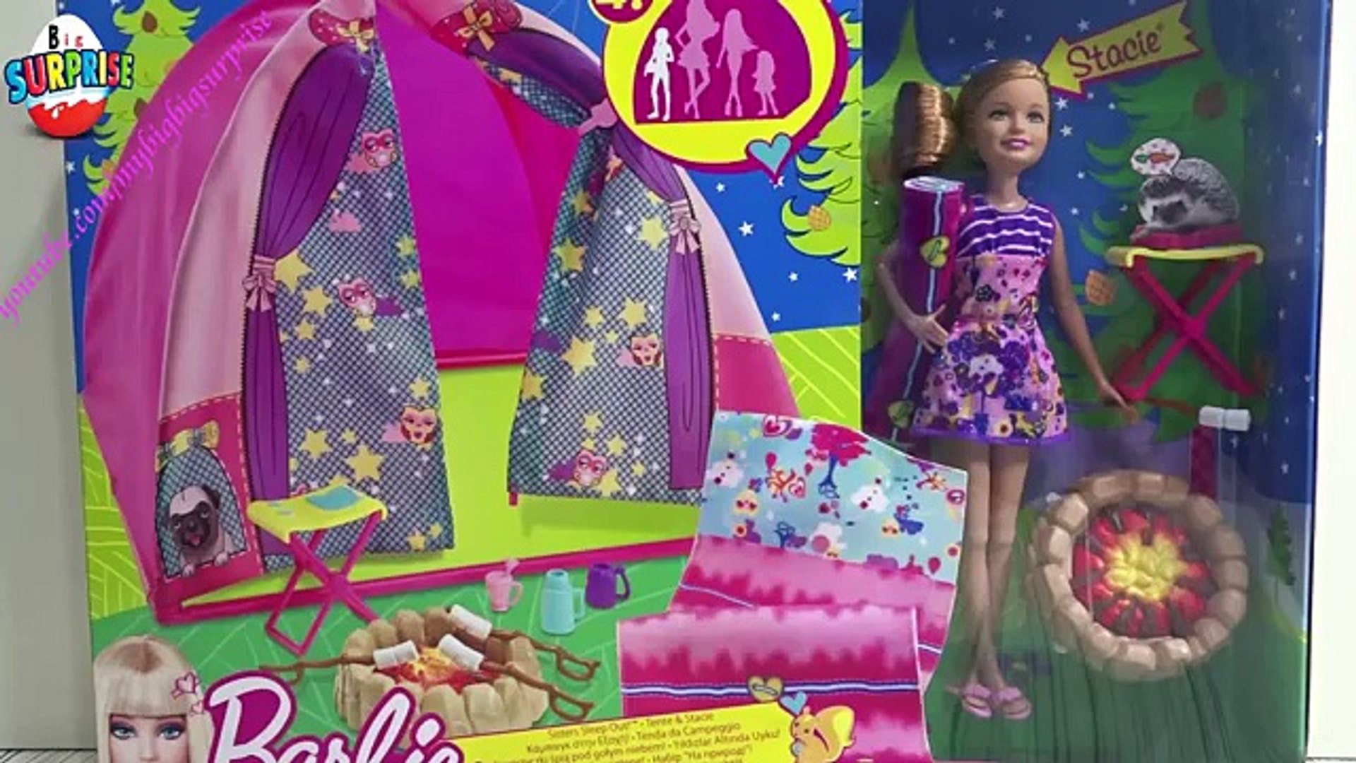 Barbie Sisters Camp Out Set with Stacie Doll, -Barbie kızkardeşlerin kamp  çadırı - 動画 Dailymotion